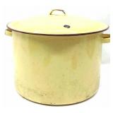 Yellow Enamel Pot
