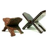 (2) Wooden Book/Bible Stands