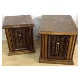 (2) Different Size Retro End Tables