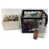 (2) Boxes of Vintage/ Antique Bottles