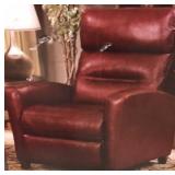 Red Leather Recliner Chair