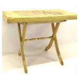 Vintage Folding Wooden Side Table