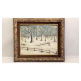 Original Framed Vera Hazen "The Last Snow"