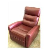 NEW Red Leather Recliner Chair
