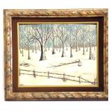 Original Framed Vera Hazen "The Last Snow"