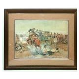 "Bronc to Breakfast" by C.M. Russell Print