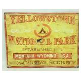 Quality Yellowstone Nat. Park Sign Reproduction