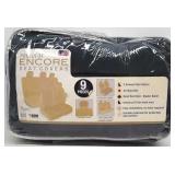 BDK Cloth 9pc Seat Covers Navy