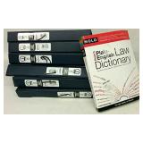 (6) 3-ring Binders & English Law Dictionary