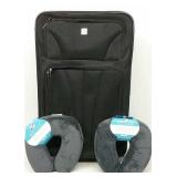 Lightweight Treavel Suitcase & (2) Neck Pillows
