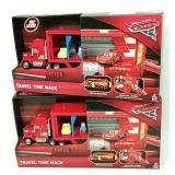 (2) Travel Time Mack Pixar Cars Play Sets