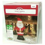 Giant 10ft Tall Inflatable Santa