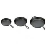 Ozark Trail 3-PC CAST Iron Skillet