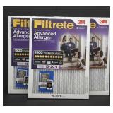 3-Pack Filtrete Advanced Allergen  Filter 15x20x1