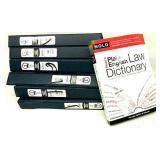 (6) 3-Ring Binders & English Law Dictionary