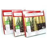(3) 6 ft Tall Light Up Spiral Trees