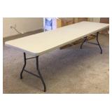 Foldable Table With Durable Hard Plastic Surface