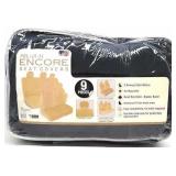 BDK Cloth 9pc Seat Covers Navy