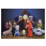 Cardboard Nativity Scene