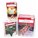 Merry Christmas Blow Up Sign, Candy Canes & Timer