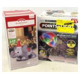 Blow Up Christmas Elephant & LED Light Show