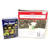 Star Shower Laser Light & Light Up Fluffy Dog