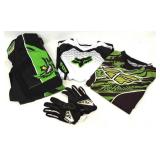 Green/ Black/ White Fox & Fly Racing Gear