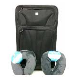 Lightweight Treavel Suitcase & (2) Neck Pillows