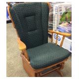Swivel Wood Rocking Chair