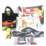 Halloween Costume and Candy Bowl Lot