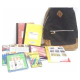New Backpack Filled with School Miscellaneous