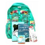 Backpack w/ Lunchbag, Books, Notepad & Erasers