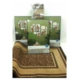 82"x22 1/2" Hall way Rugs & Picture Frames