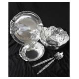 Silver Colored Serving Ware