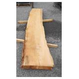4in Thick Douglas Fir Live Edge Slab 98.5in Length