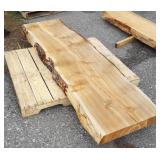4in Thick Douglas Fir Live Edge Slab 80in Length