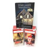 Inflatable Weiner Dog & Bulldog w/ Star Laser Show