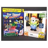 Holiday Minion Carl & Star Shower Laser Show