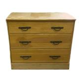 Wooden 3-Drawer Dresser