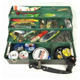 Full Tackle Box w/ Filet Knife & Hook Sharpener