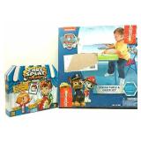 Kids Paw Patrol Table/Chair Set & Board Game