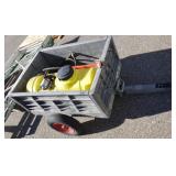 Rubbermaid Pull Behind Cart w/ Weed Sprayer
