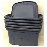 (5) 10Gal Totes w/ Lids