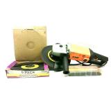9" Angle Grinder, Blades & Allen Head Screw Set
