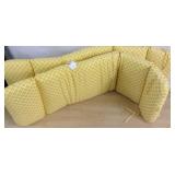 2 Sunshine Yellow Patio Cushions