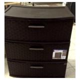 New Sterilite 3 Drawer Wide Weave Tower