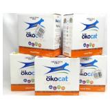 5 Boxes of Cracked Pine Wood Kitty Litter