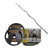 Weight Lifting Bar w/weights