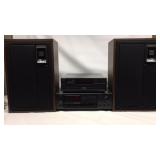 Onkyo Tuner, Panasonic CD Player, Speakers
