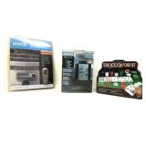 Satellite radio, Fountain, & Poker Set
